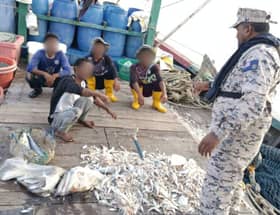 Empat warga asing ditahan tangkap ikan tanpa kebenaran di Pulau Ketam