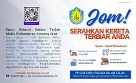 MPAJ sedia pusat sehenti bantu orang ramai urus kereta terbiar secara percuma