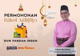 DUN Pandan Indah sedia bakul makanan bantu penduduk sambut Aidilfitri
