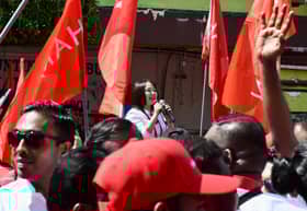 Unity Govt's KKB candidate not shy in meeting voters of different ages