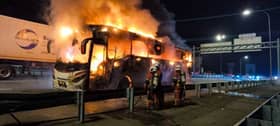 Passengers escape fiery death in express bus fire