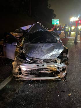 Seorang maut, dua parah, enam cedera kemalangan libat tujuh kenderaan