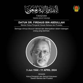 Bekas ketua pengarah DBP meninggal dunia