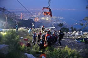 One killed, 10 injured in cable car accident in southern Turkey