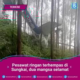 Pesawat terhempas: Juruterbang, pelatih dikenal pasti, kedua-duanya sudah dibawa keluar