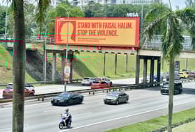 Selangor FC lancar kempen solidariti Faisal Halim, papar mesej sokongan di papan iklan