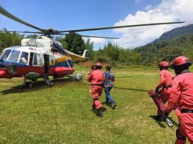 Bomba lakukan penerbangan ihsan bawa kanak-kanak Orang Asli dapatkan rawatan