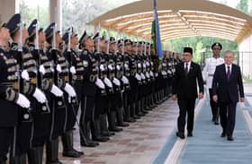 PM Anwar accorded official welcome in Uzbekistan