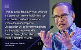 Anwar: Equity key in revising International Health Regulations, Pandemic Agreement