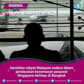 Insiden pesawat alami gelora udara, sembilan rakyat Malaysia dirawat, stabil