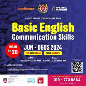 MBSA anjur kursus asas bahasa Inggeris, tingkat kemahiran komunikasi