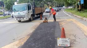 Aduan jalan rosak, Infrasel siap turap dalam tempoh 24 jam