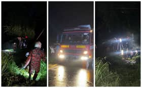 Express bus with 19 people plunges into ravine in Lahad Datu