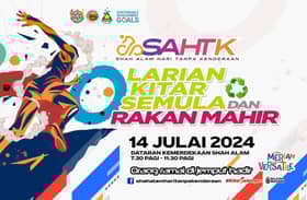 1,000 peserta meriahkan acara larian di Dataran Kemerdekaan Ahad ini