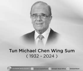 Sultan Sharafuddin extends condolences to Tun Michael Chen's family