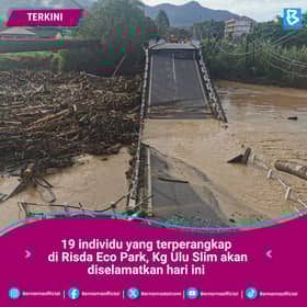 Polis: 19 individu terperangkap akibat kejadian kepala air diselamatkan hari ini