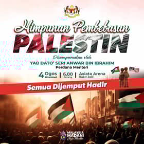 Himpunan Palestin hantar mesej kutuk pembunuhan Ismail Haniyeh, kekejaman Zionis