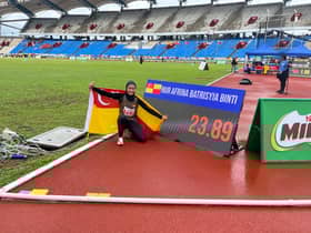 Nur Afrina obliterates Sukma women’s 200m sprint record