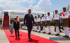 Brunei Crown Prince arrives for official visit to Malaysia