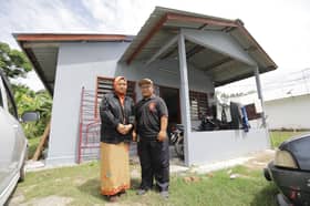 Asnaf syukur hasrat arwah ibu mentua baik pulih rumah tertunai