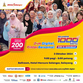 Peluang sertai program bimbingan usahawan digital percuma, terhad 200 peserta