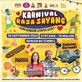 1,500 baucar makanan menanti pengunjung Karnival Rasa Sayang 28 September
