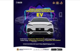 Bidaan nombor plat 'EV' untuk kenderaan sifar emisi dibuka hari ini