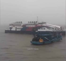 Ferry earlier trapped on sandbank continues journey to Langkawi
