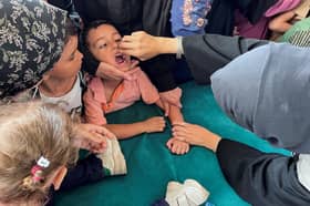 WHO: More than 550,000 Gaza children receive first polio jab dose