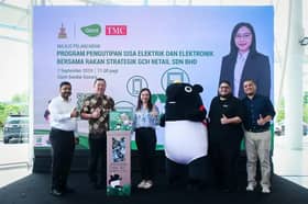 Giant supermarkets prep e-waste boxes to educate residents on sustainability management