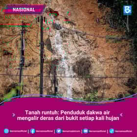 Tanah runtuh: Penduduk dibenarkan pulang mulai 6 petang ini