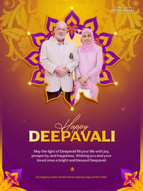 Agong, Permaisuri zahir ucapan Selamat Deepavali