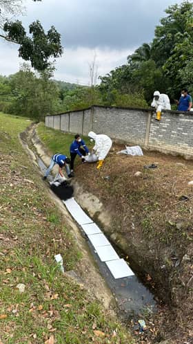 Luas blocks polluted water from entering Semenyih rivers, treatment plant