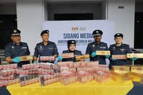 Customs Dept seize cigarettes worth over RM6 mln hidden behind snacks