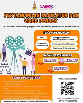 Individu berbakat dipelawa sertai pertandingan karikatur, video pendek WBS
