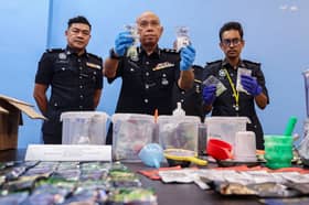 Two arreted, nearly half mln in drugs seized
