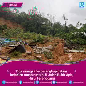Laluan terjejas tanah runtuh di Cameron Highlands dibuka, selamat dilalui