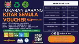 Tukar barang kitar semula dengan baucar pasar raya