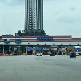 Aggressive driver arrested after outburst at toll booth