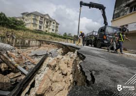 MPAJ: Lokasi Proton Saga jatuh dalam tebing kawasan runtuhan lama