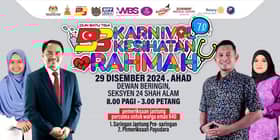 Karnival kesihatan DUN Batu Tiga pagi ini tawar prasaringan jantung percuma