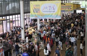 Pempengaruh Iddin Ramli promosi karya motivasi dalam pesta buku negeri