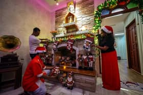 Dazzling Christmas home display draws crowds from near, far