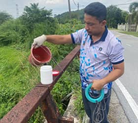 Luas completes cleaning up Sg Kabul pink water pollution