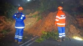Tanah runtuh di Kampung Raja Cameron Highlands, laluan terhalang