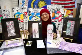 Pelukis terus berkarya pertahankan Palestin, kutuk kekejaman Zionis