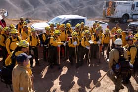 Mexican firefighters prepare to do battle with LA fires