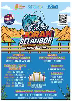 Fiesta Joran Selangor tawar hadiah lebih RM22,000, 20 cabutan bertuah