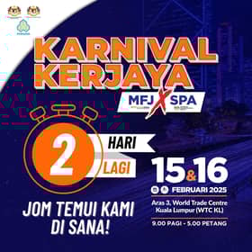 5,000 peluang pekerjaan swasta, temu duga terbuka SPA di Karnival Kerjaya MYFutureJobs