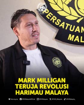 Mark Milligan manfaat pengalaman bimbing Harimau Malaya ke arah lebih baik